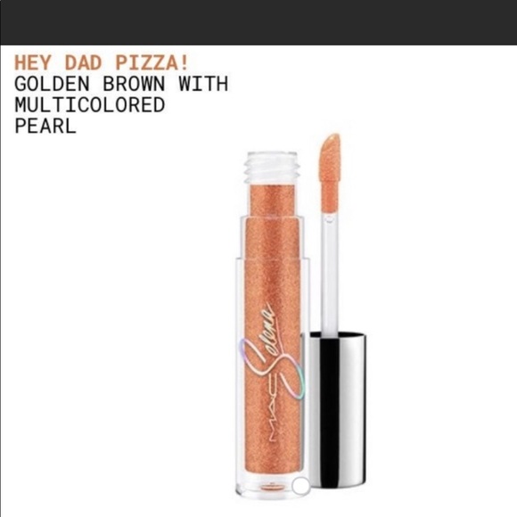 Brand New MAC Selena Hey Dad Pizza Lipglass - Picture 1 of 4